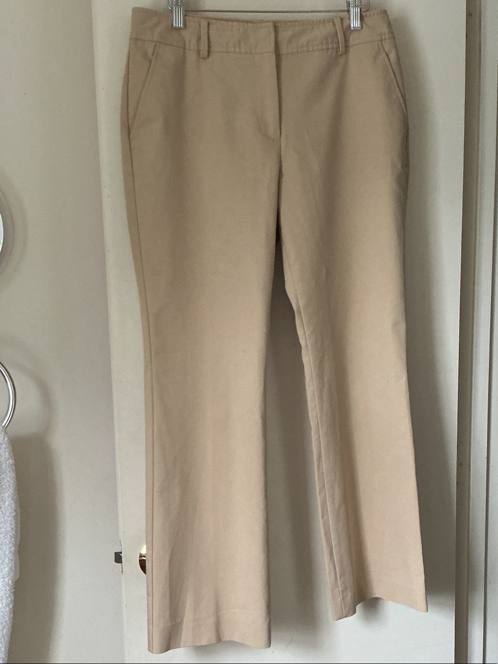 TALBOTS HERITAGE Classic Women's Straight-Leg Pants in Beige
